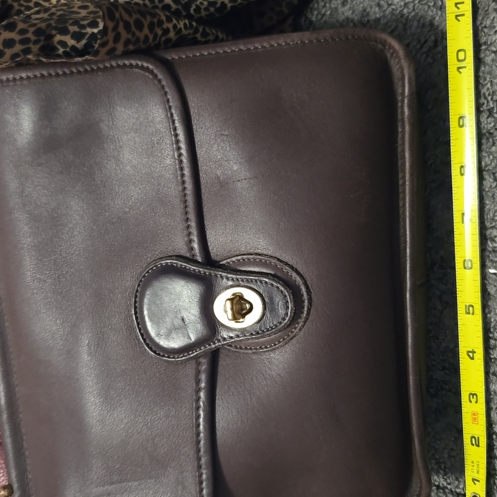 Coach Dark Brown Leather Satchel - Picture 5 of 8